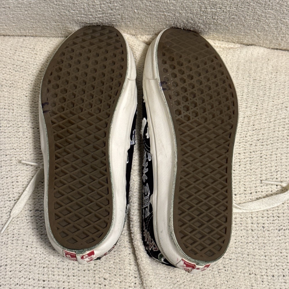 Vans OG Authentic LX Zodiac Pack VN0A4BV94IK Black Embroidered Shoes Mens 8 - Picture 10 of 10